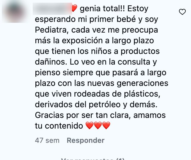 Comentario de una pediatra embarazada sobre la exposición a productos dañinos